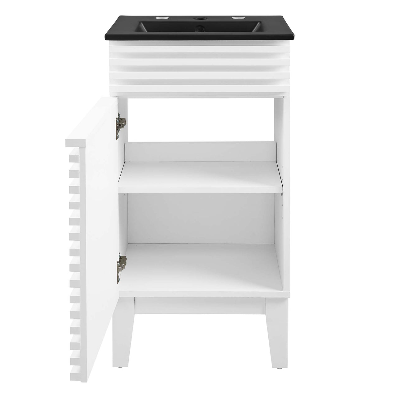Ventra Vanity Unit, Extra Small, White & Black