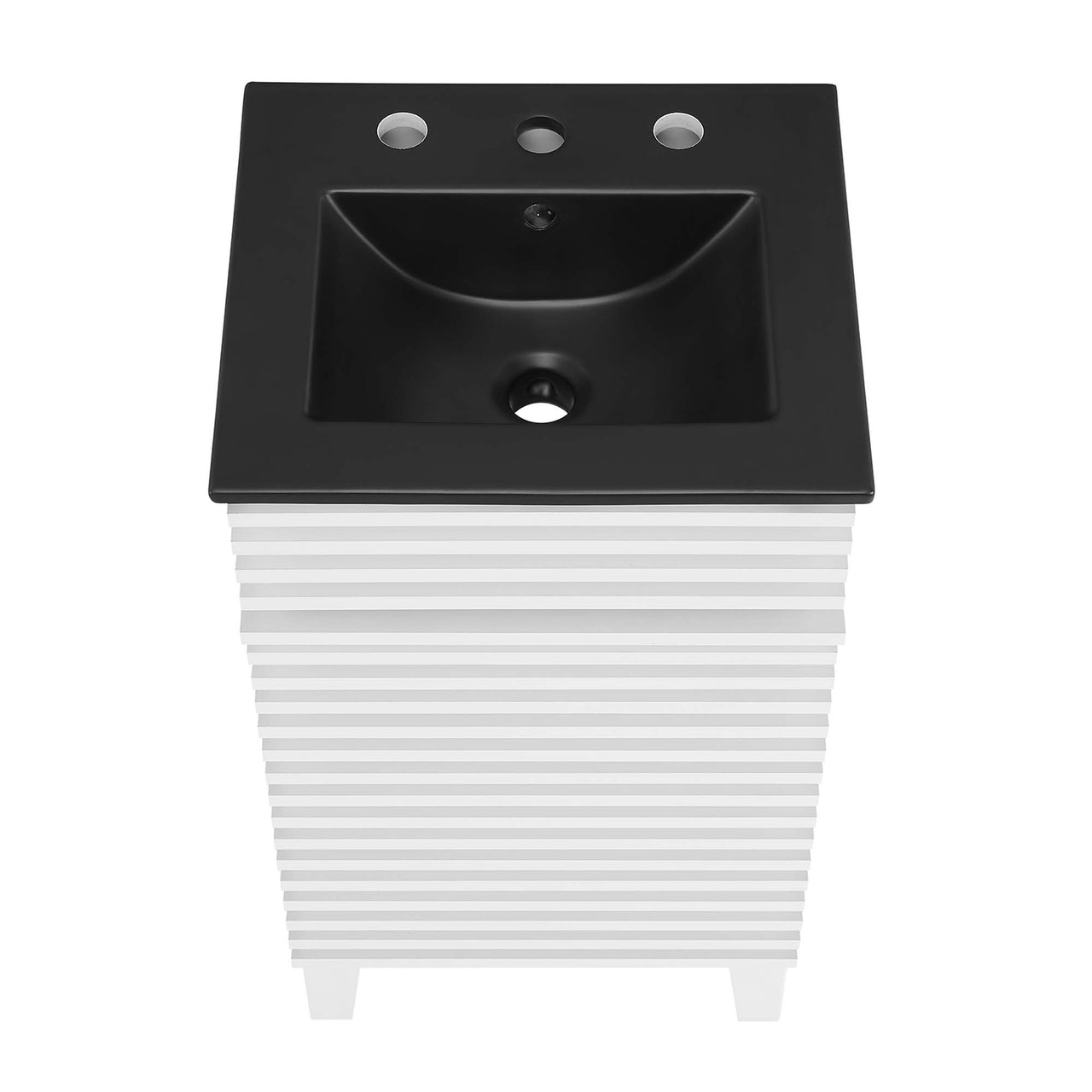 Ventra Vanity Unit, Extra Small, White & Black