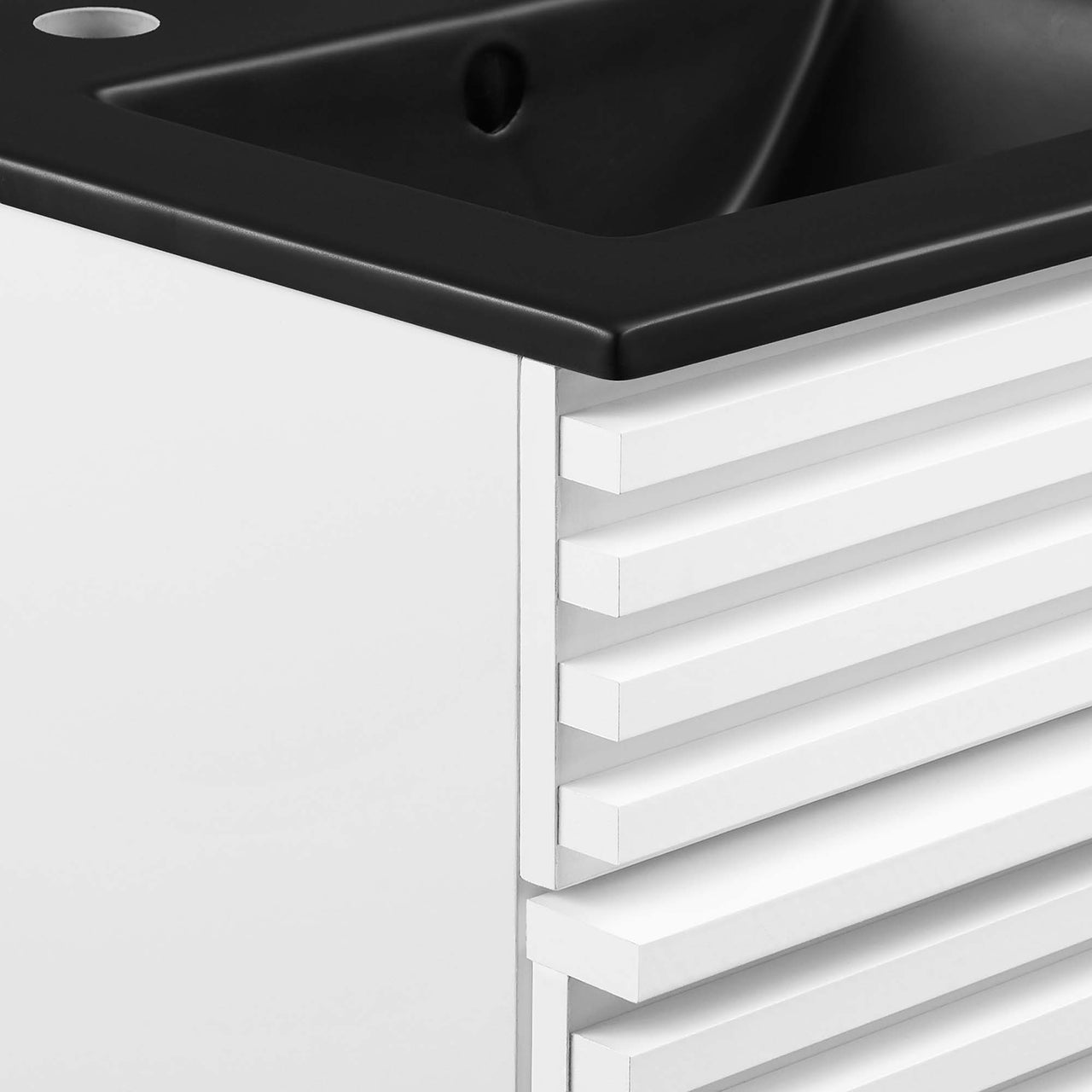 Ventra Vanity Unit, Extra Small, White & Black