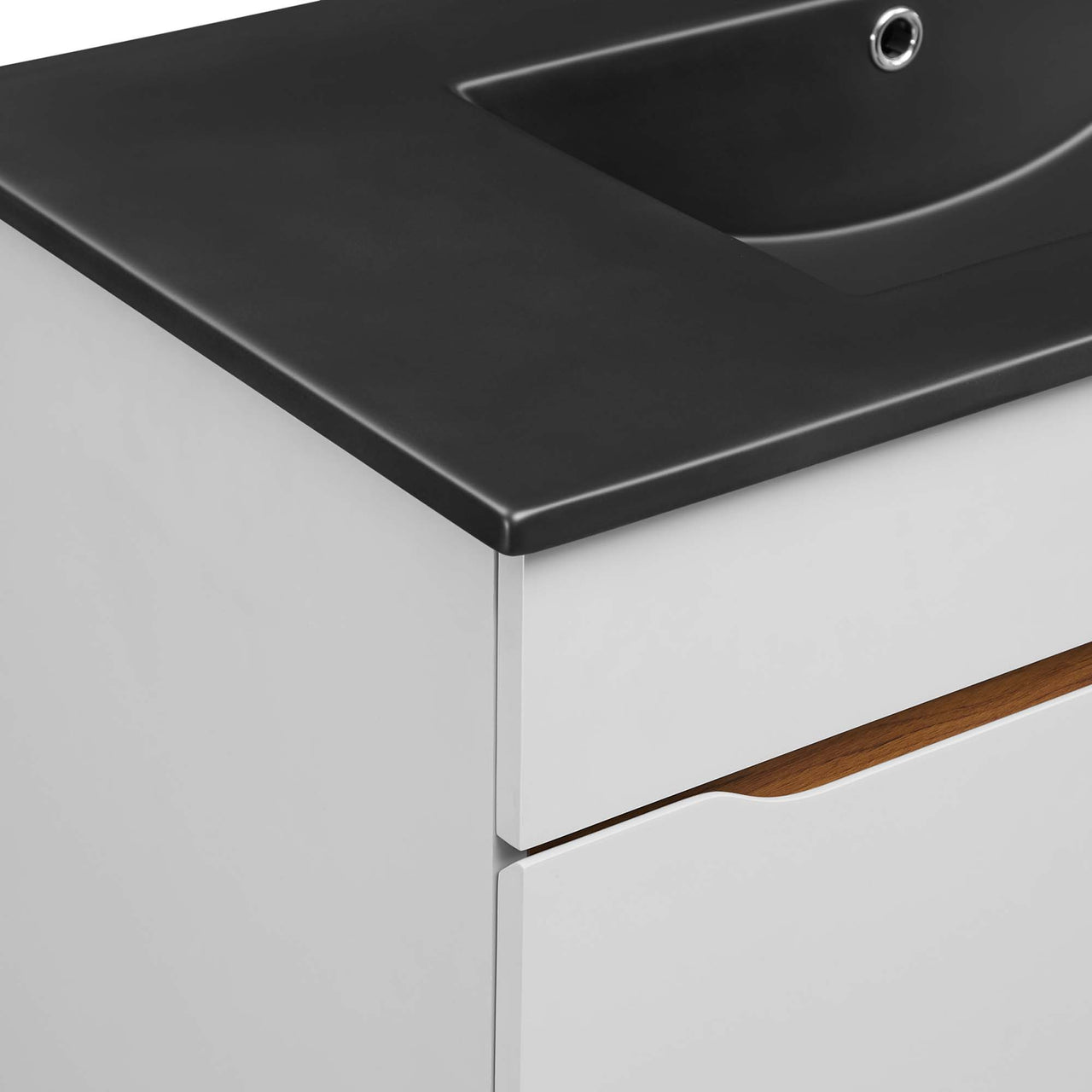 Arwyn Vanity Unit, Large, Gray & Black