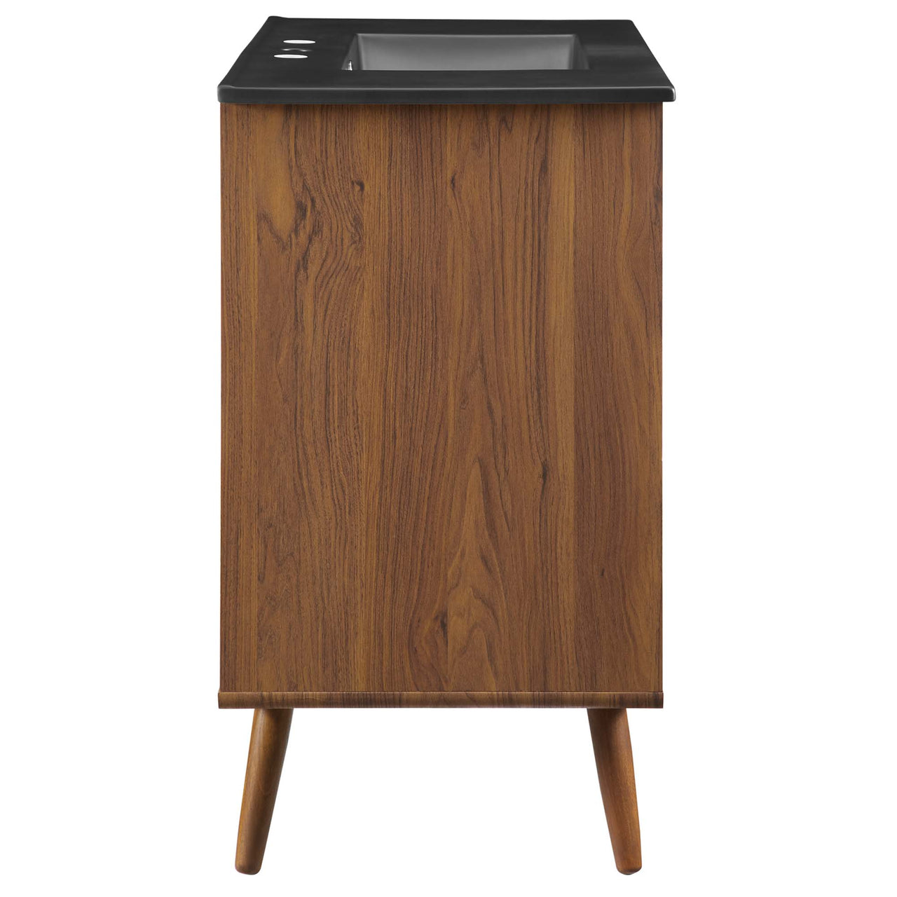 Erisen Vanity Unit, Large, Walnut & Black