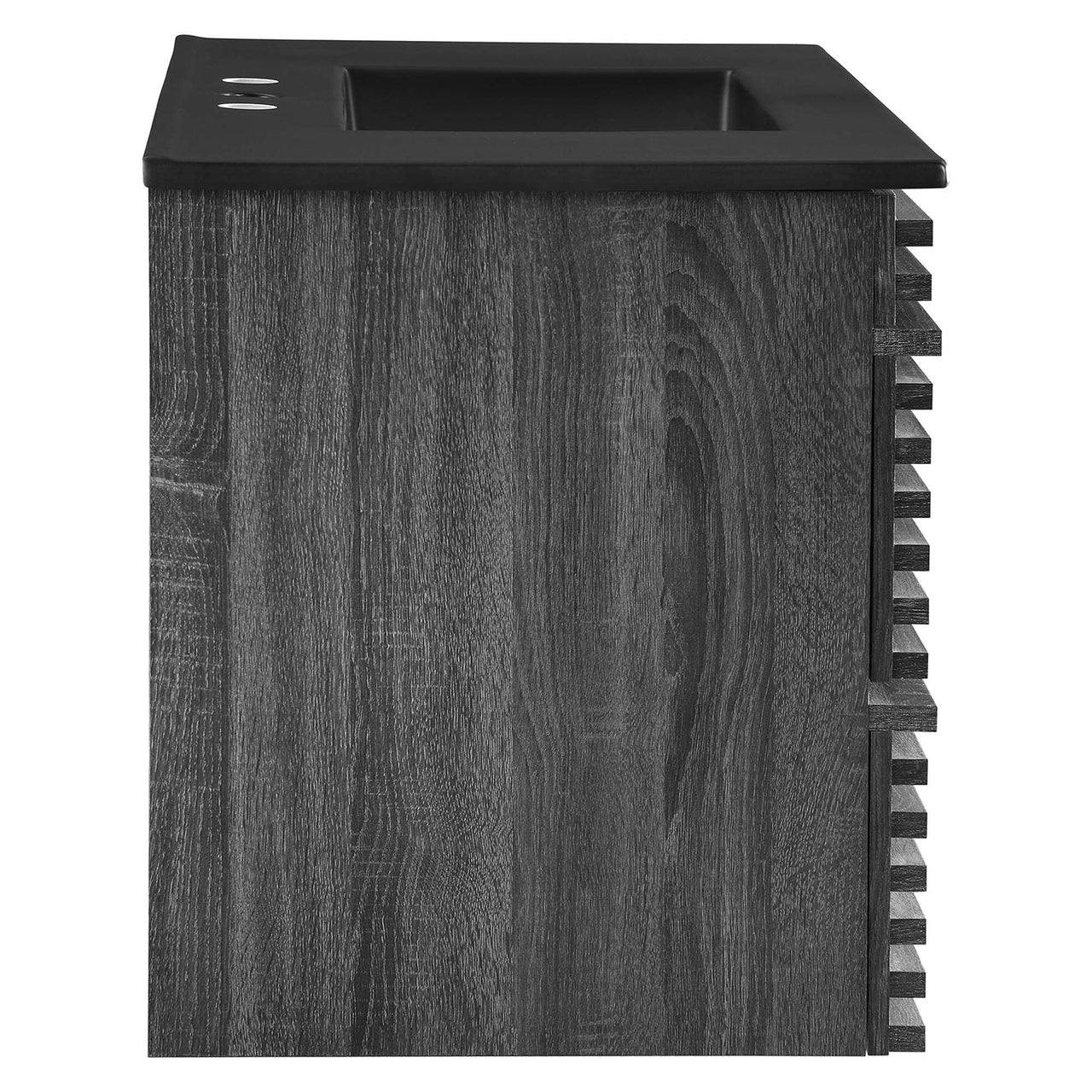 Ventra Floating Vanity Unit, Large, Charcoal & Black