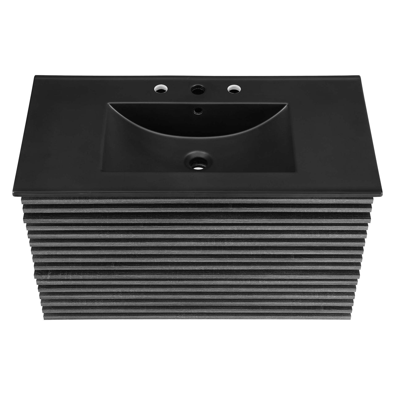 Ventra Floating Vanity Unit, Large, Charcoal & Black