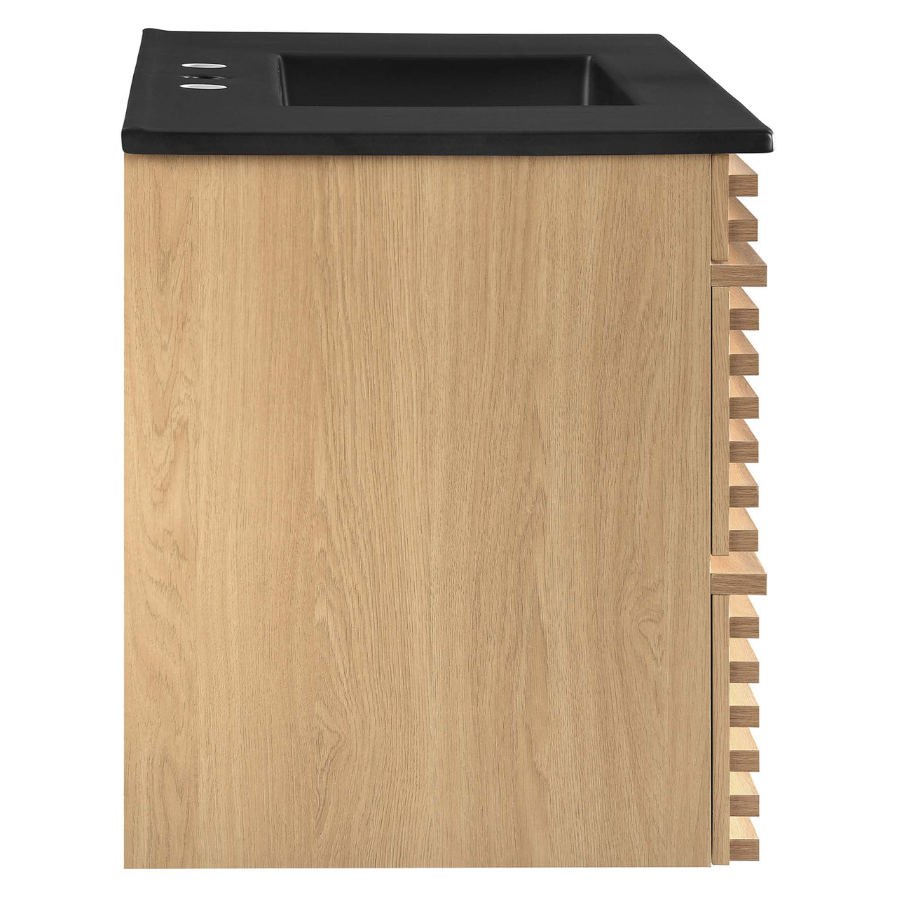 Ventra Floating Vanity Unit, Large, Oak & Black