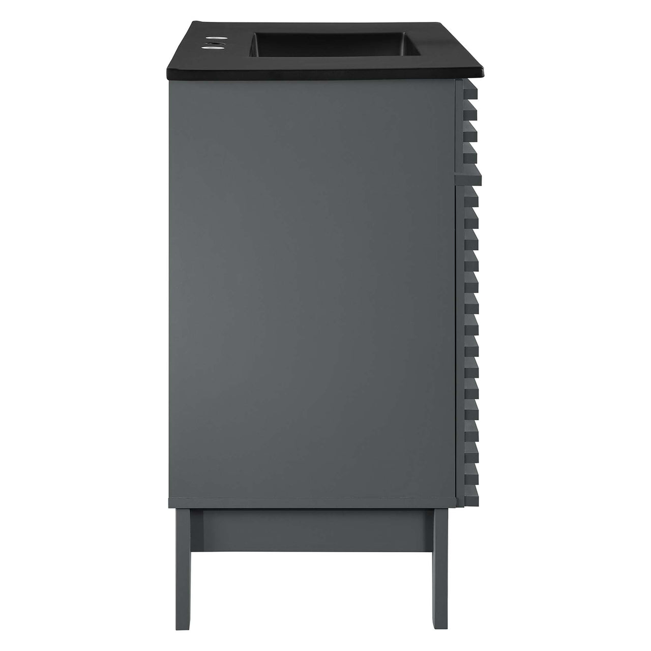 Ventra Vanity Unit, Large, Gray & Black