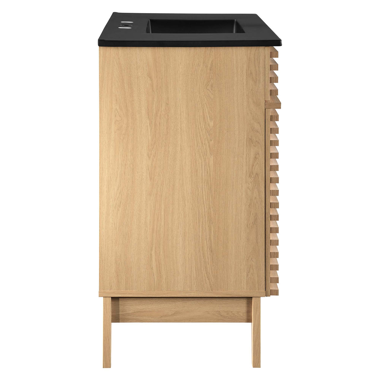 Ventra Vanity Unit, Large, Oak & Black