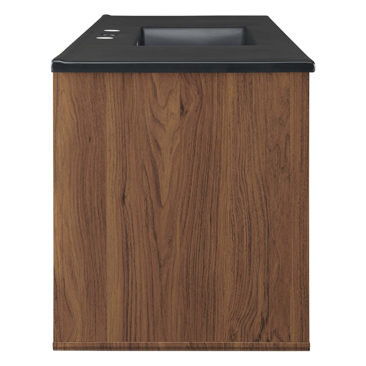 Erisen Floating Vanity Unit, Extra Large, Walnut & Black