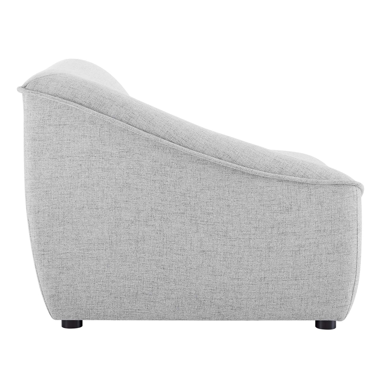 Rise 2-Piece Loveseat Sectional, Light Gray