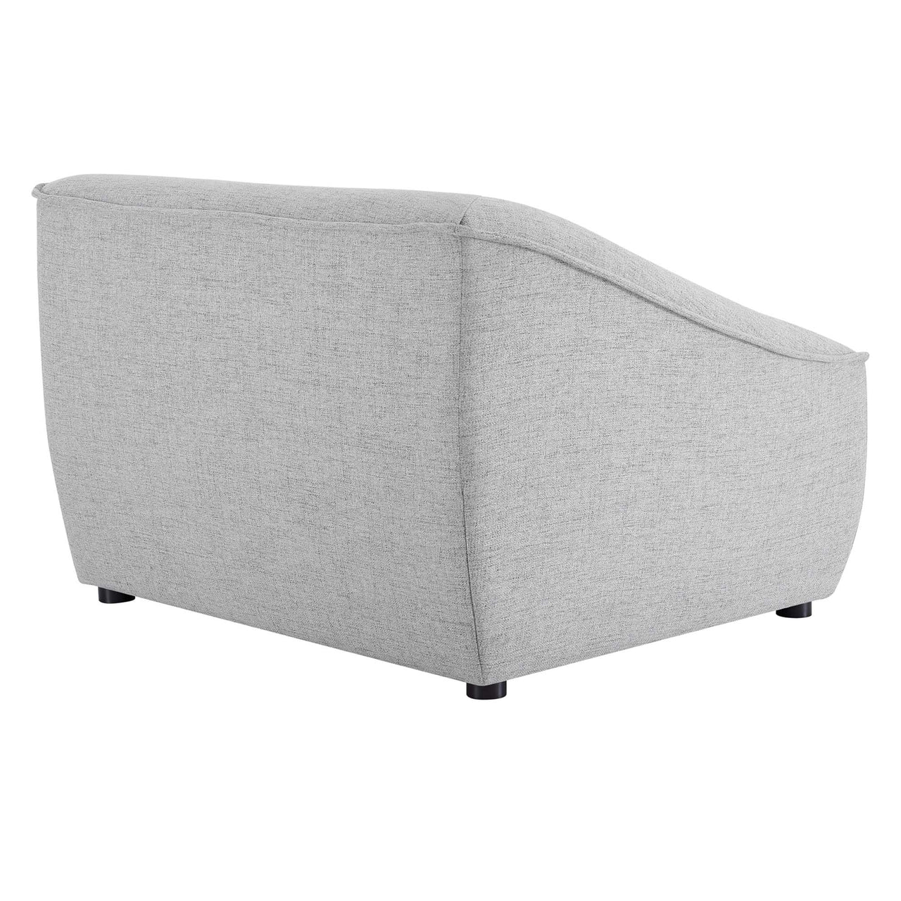 Rise 2-Piece Loveseat Sectional, Light Gray