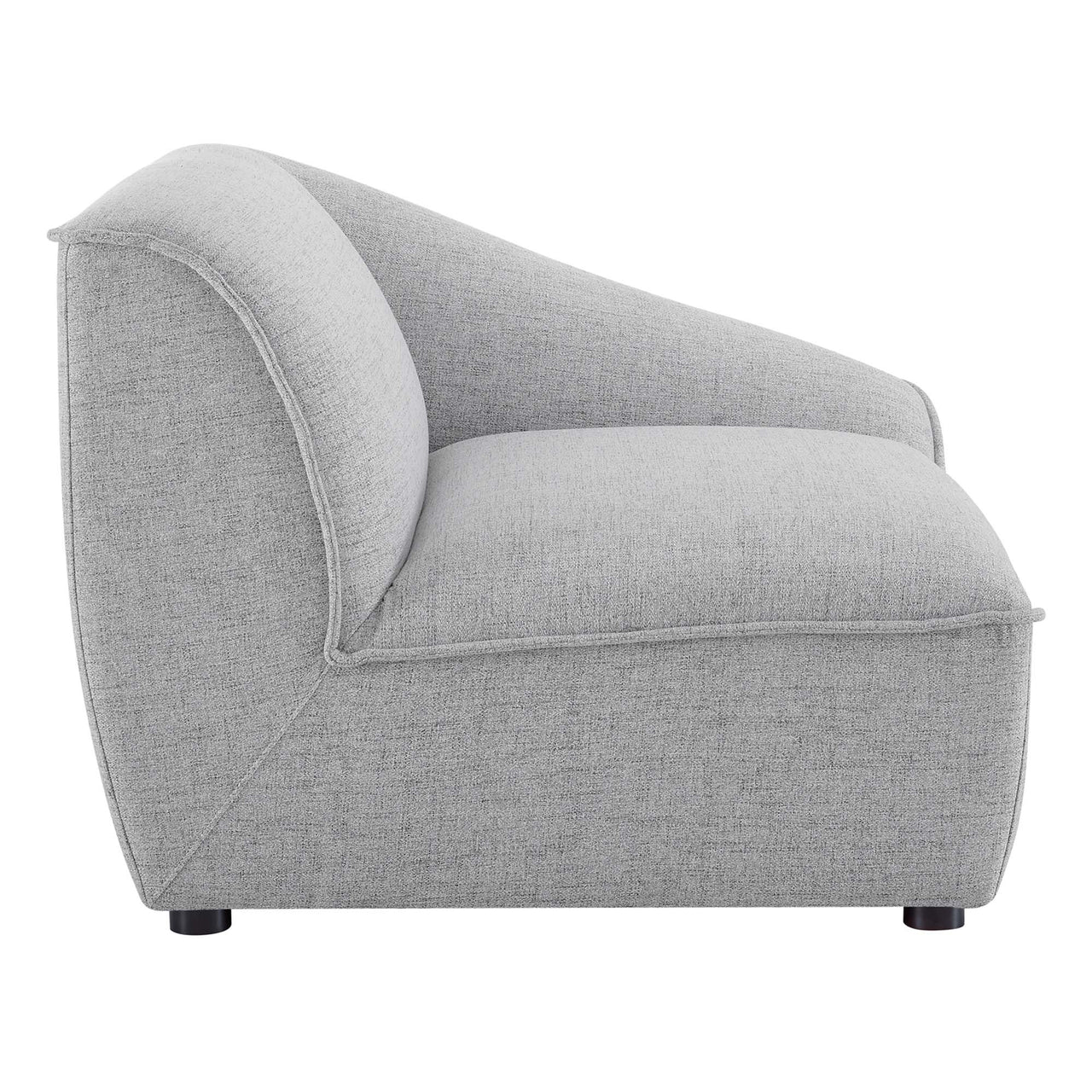 Rise 2-Piece Loveseat Sectional, Light Gray