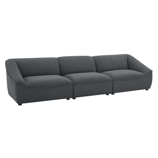 Rise 3-Piece Sofa Sectional, Charcoal