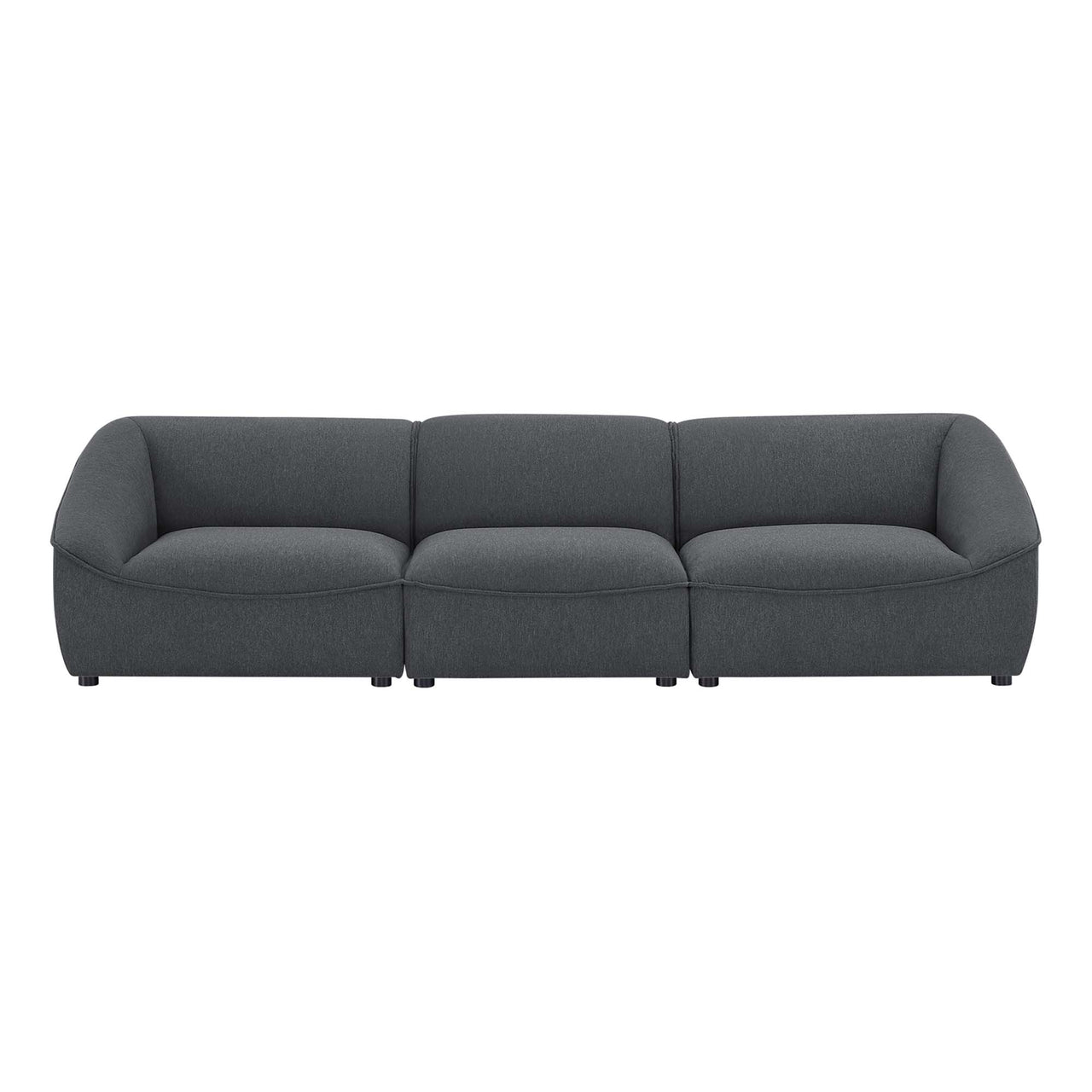Rise 3-Piece Sofa Sectional, Charcoal