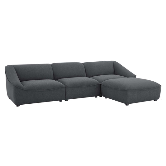 Rise 4-Piece Sectional, Charcoal