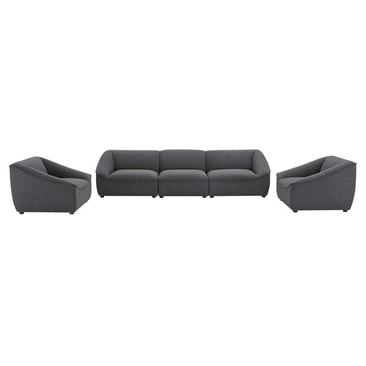 Rise 5-Piece Lounging Set, Charcoal