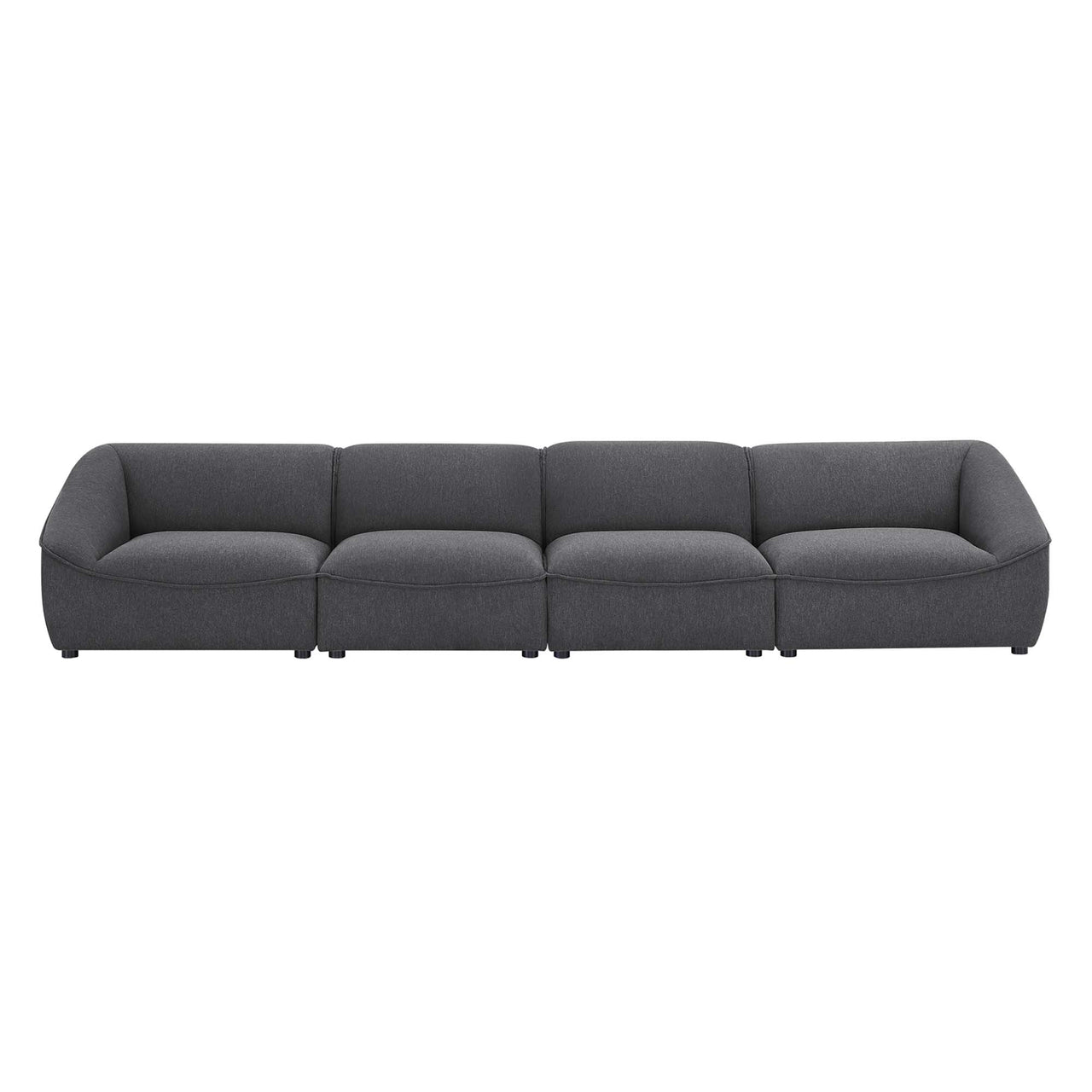 Rise 4-Piece Sofa Sectional, Charcoal