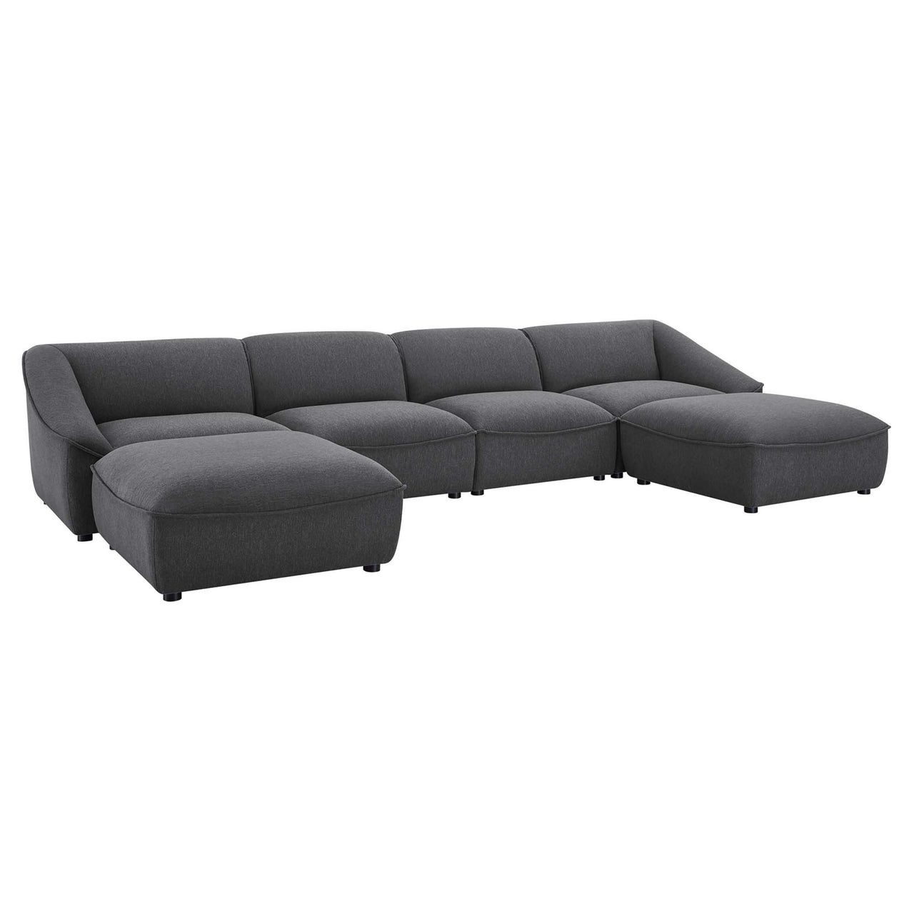 Rise 6-Piece Sectional, Charcoal