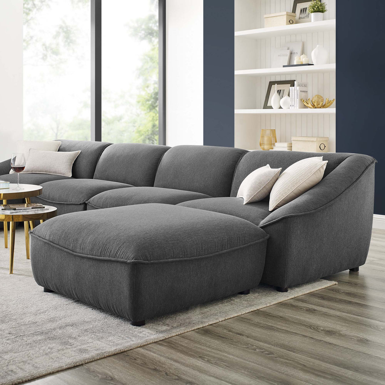 Rise 6-Piece Sectional, Charcoal