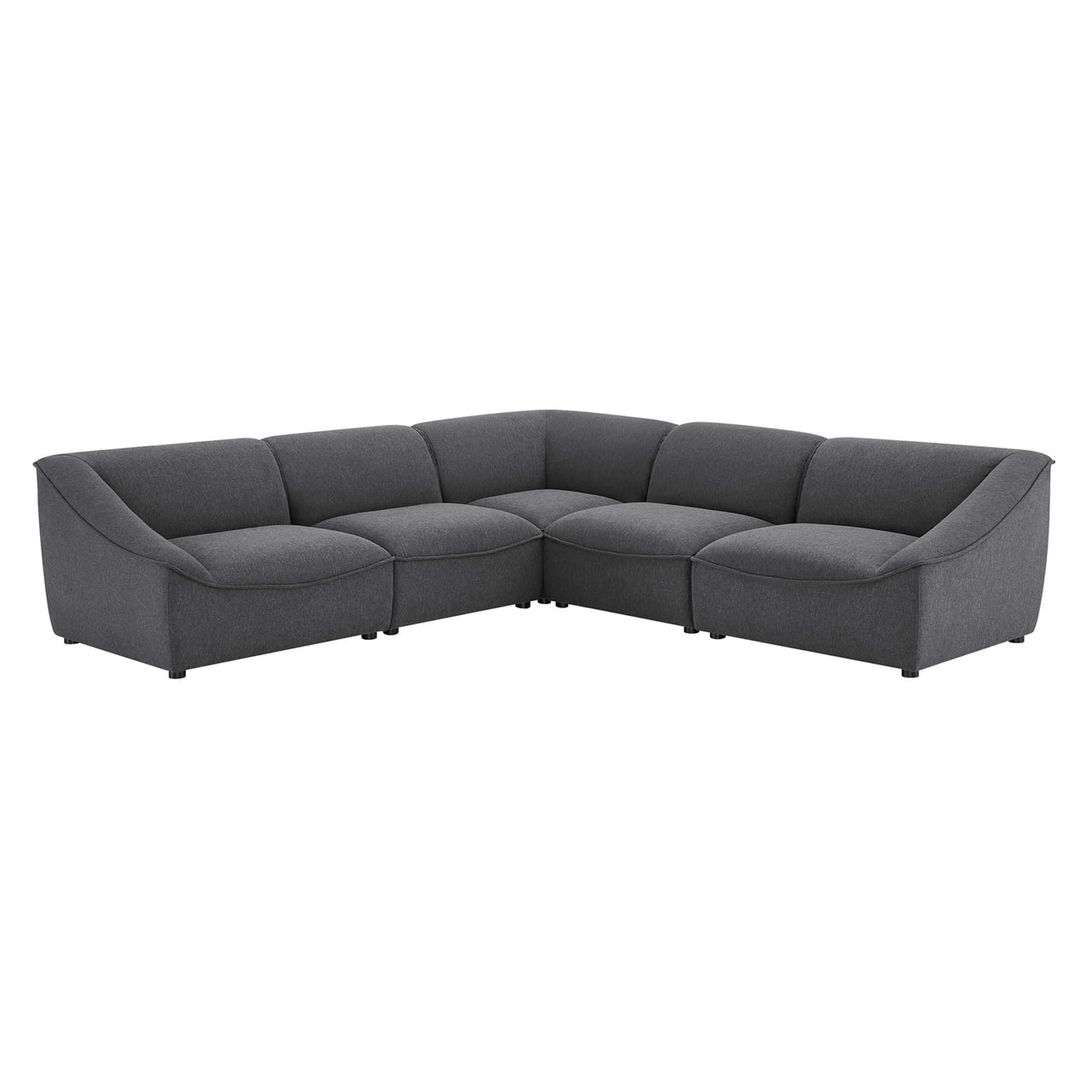 Rise 5-Piece Sectional, Charcoal