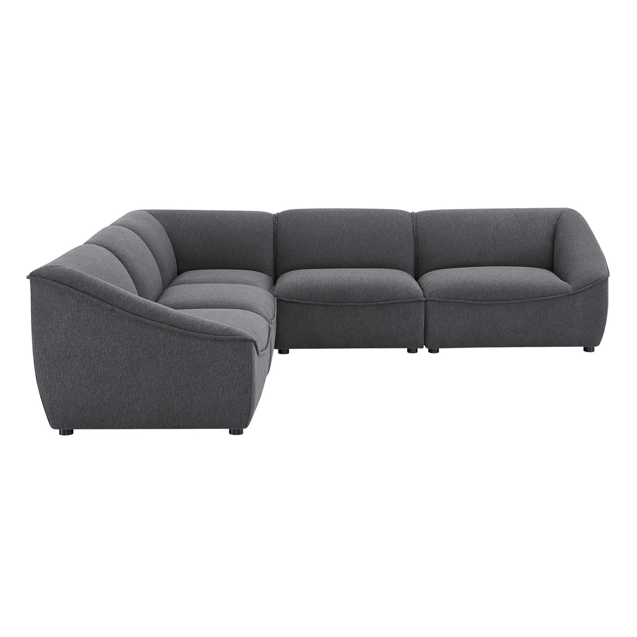 Rise 5-Piece Sectional, Charcoal