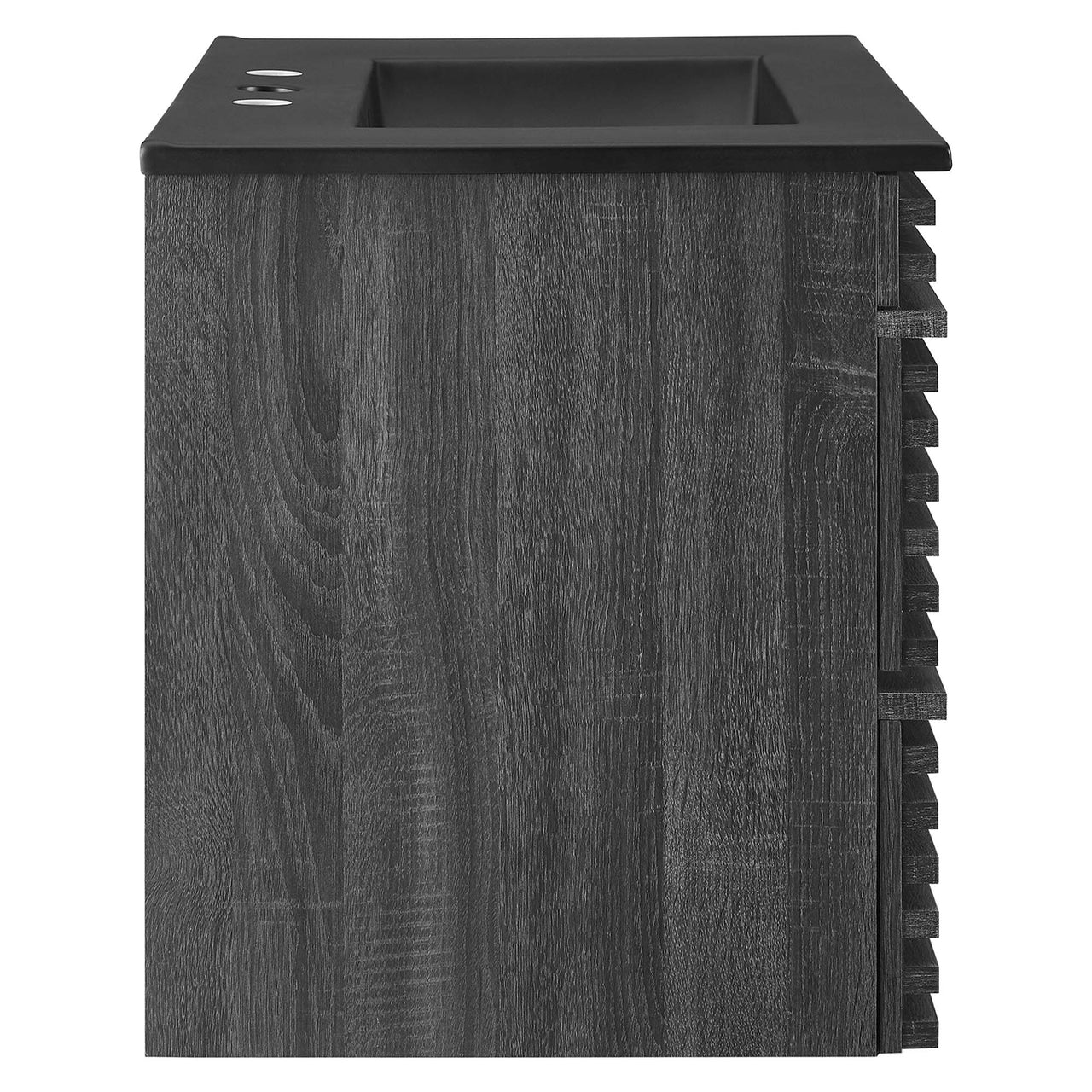 Ventra Floating Vanity Unit, Medium, Charcoal & Black