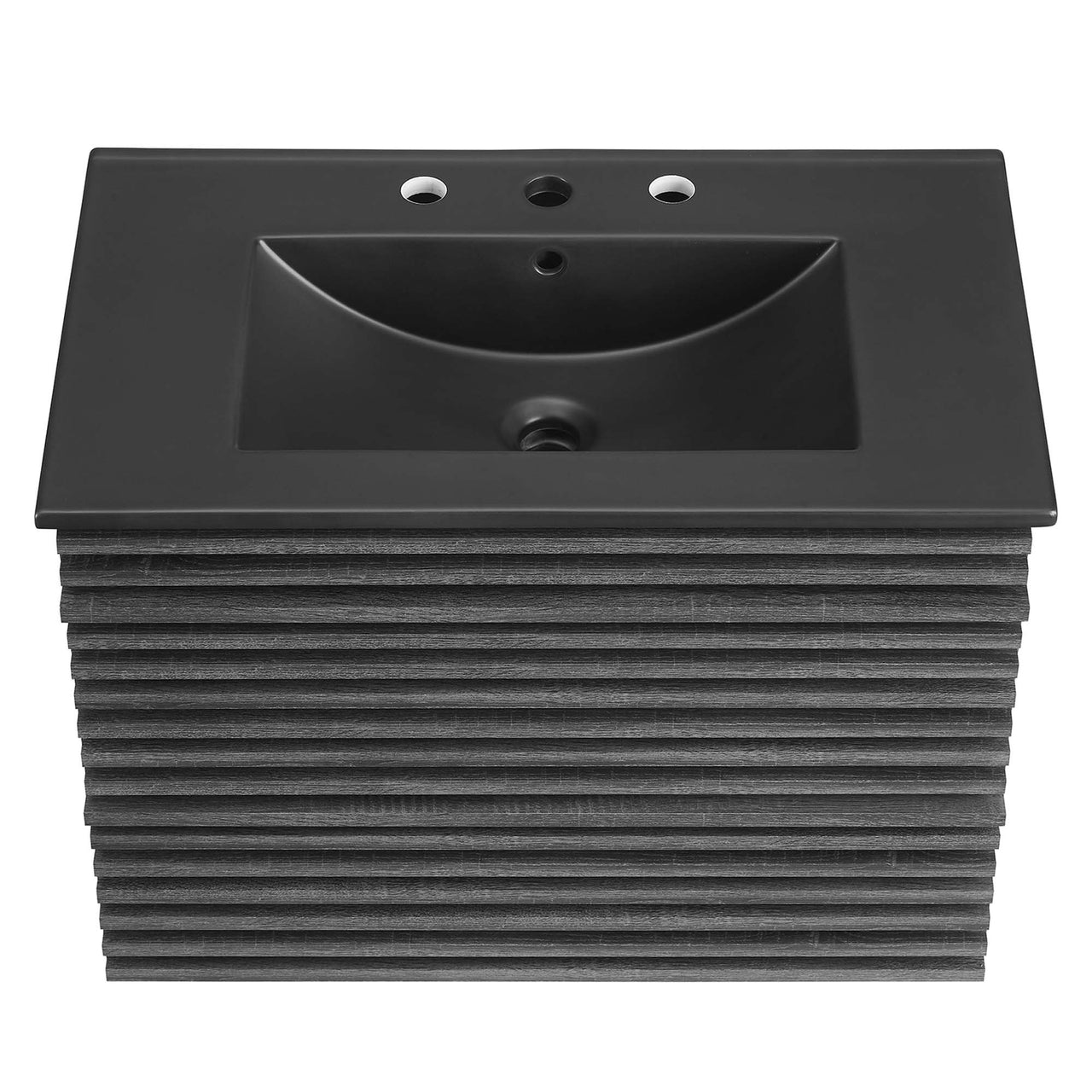 Ventra Floating Vanity Unit, Medium, Charcoal & Black