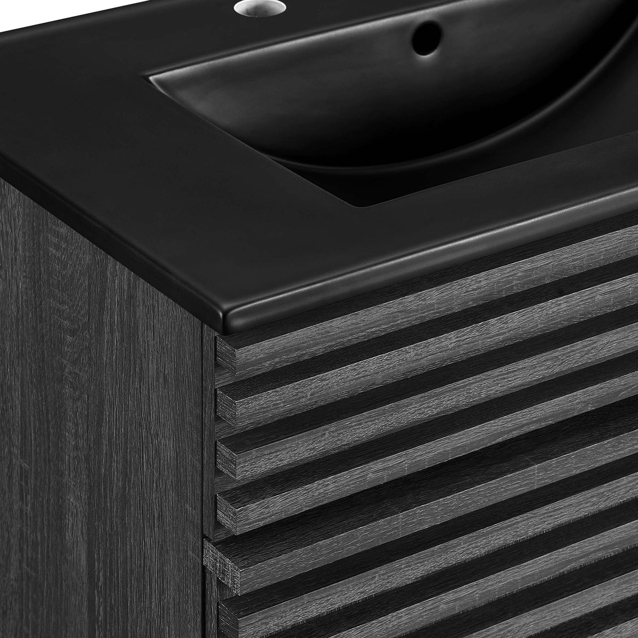 Ventra Vanity Unit, Medium, Charcoal & Black