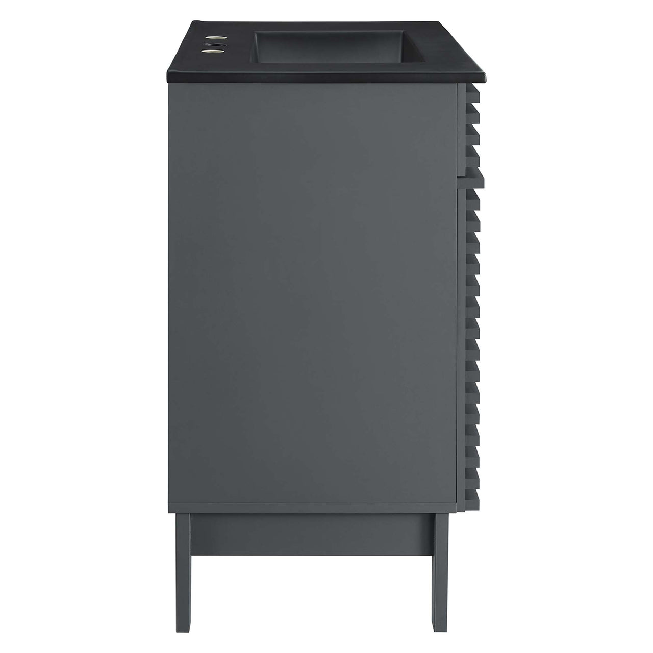 Ventra Vanity Unit, Medium, Gray & Black