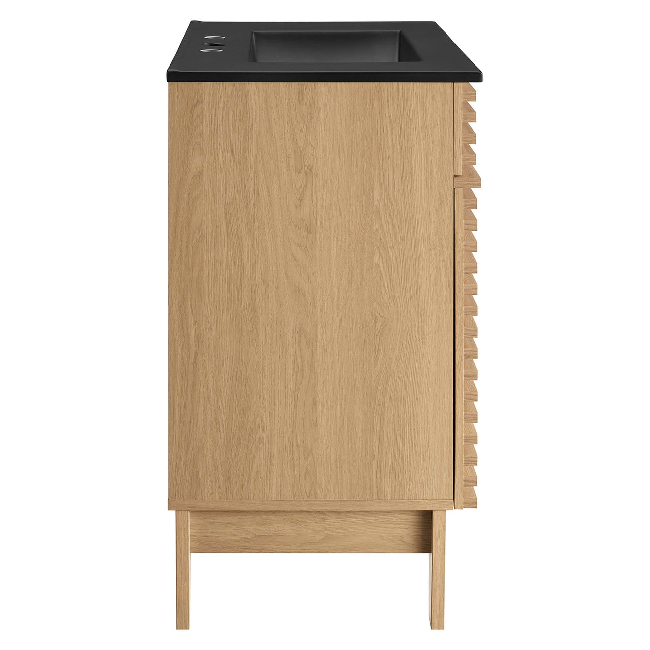 Ventra Vanity Unit, Medium, Oak & Black