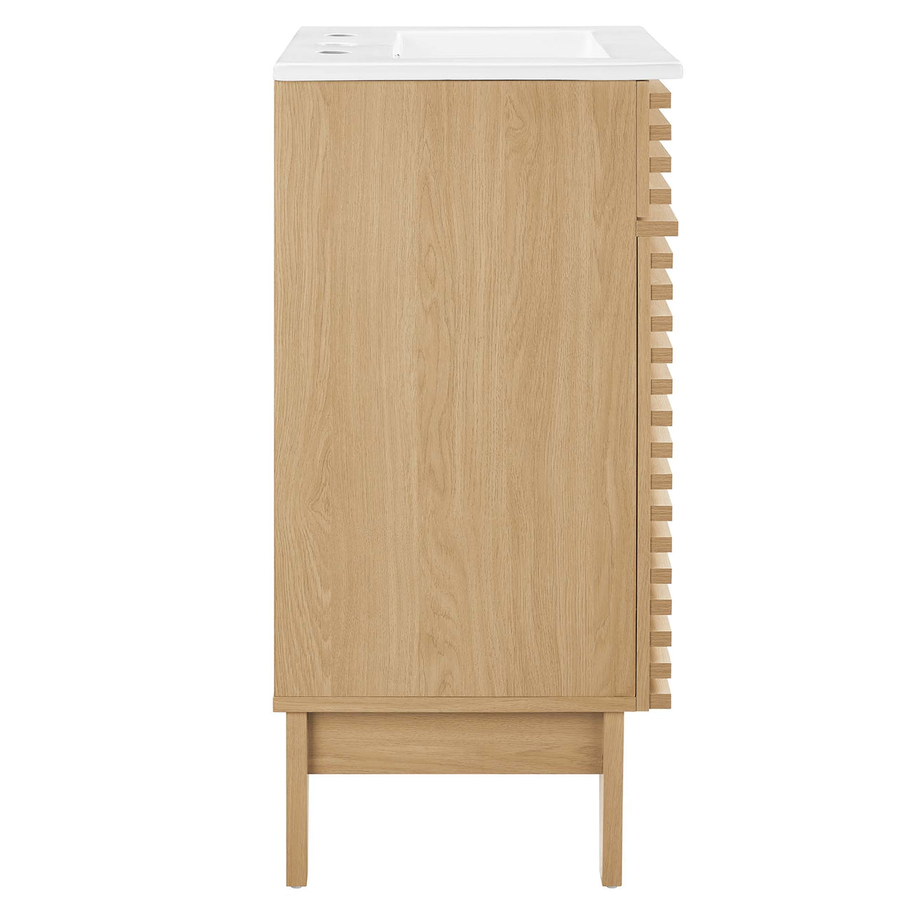 Ventra Vanity Base with Storage, Extra Small, Oak & White