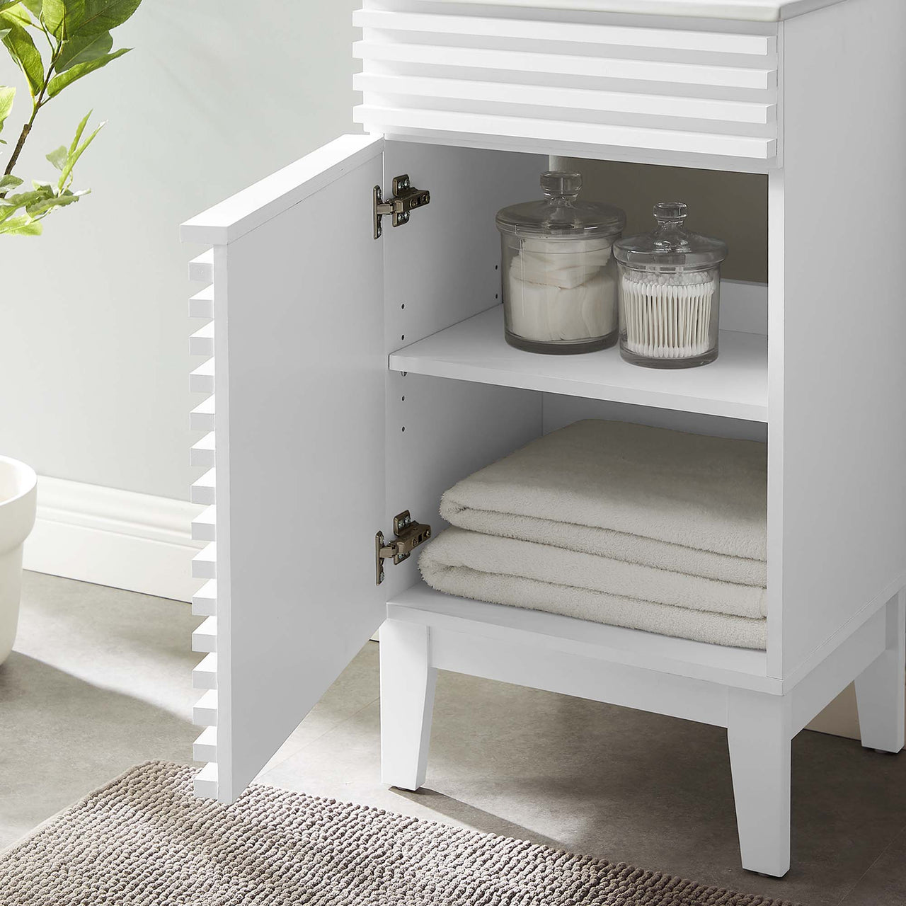 Ventra Vanity Base with Storage, Extra Small, White