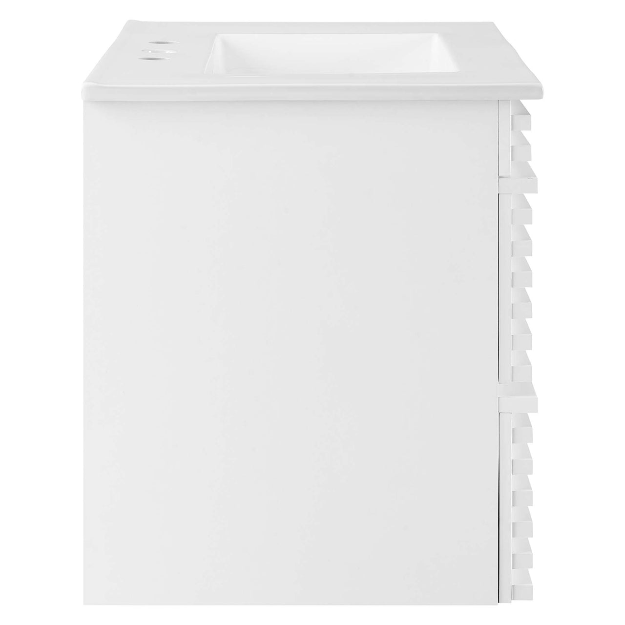 Ventra Floating Vanity Unit, Medium, White