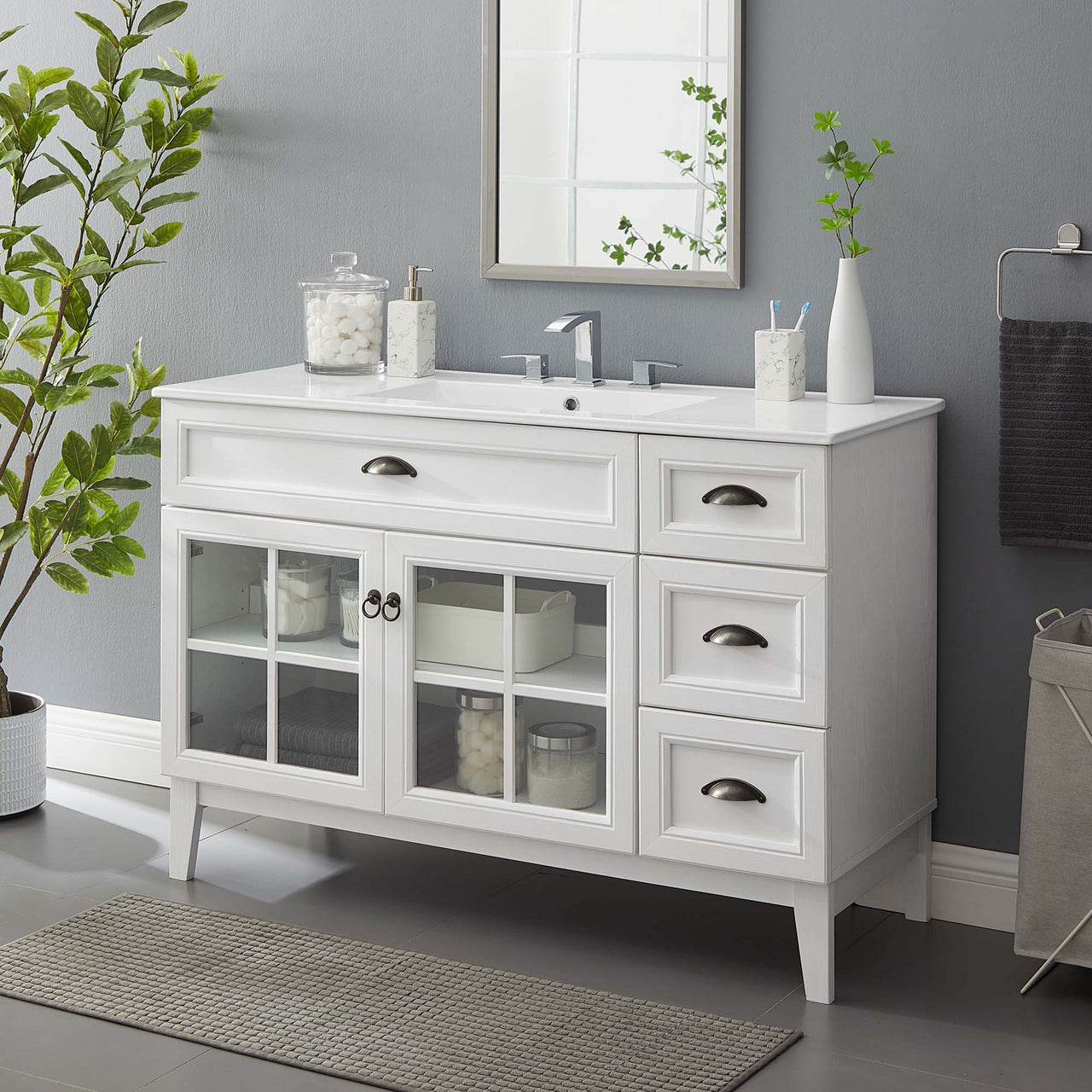 Paradise Vanity Unit, Extra Large, White