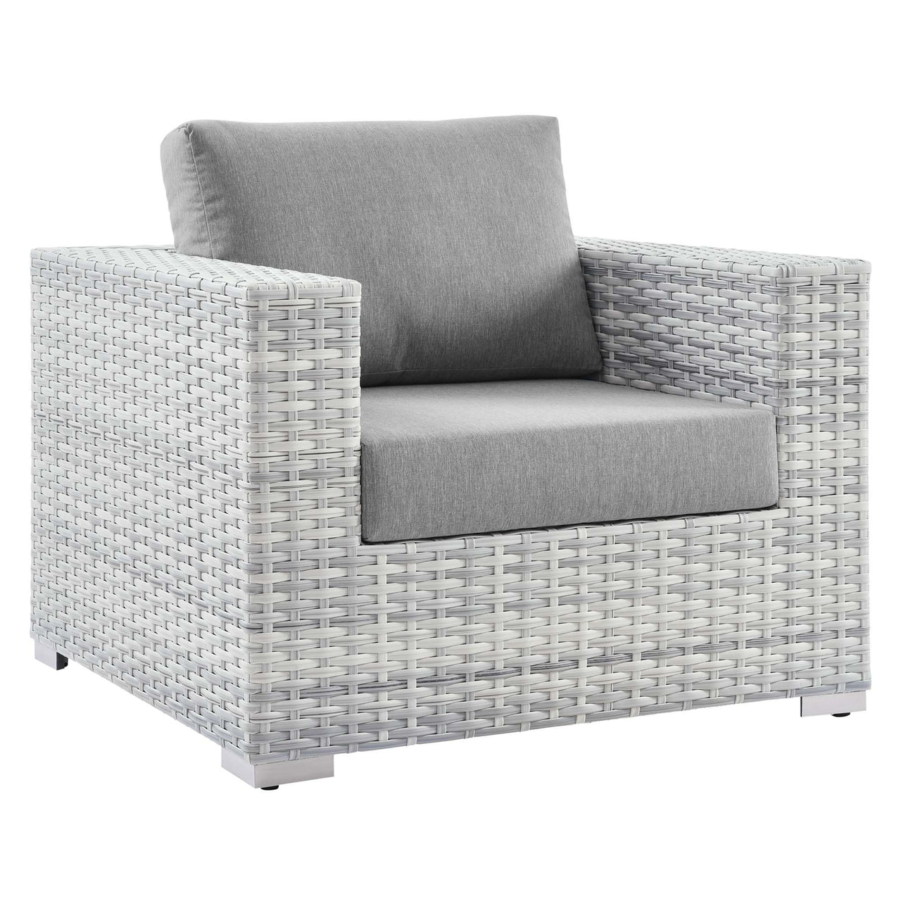 Conversation 4-Piece Alfresco Set, Light Gray & Gray