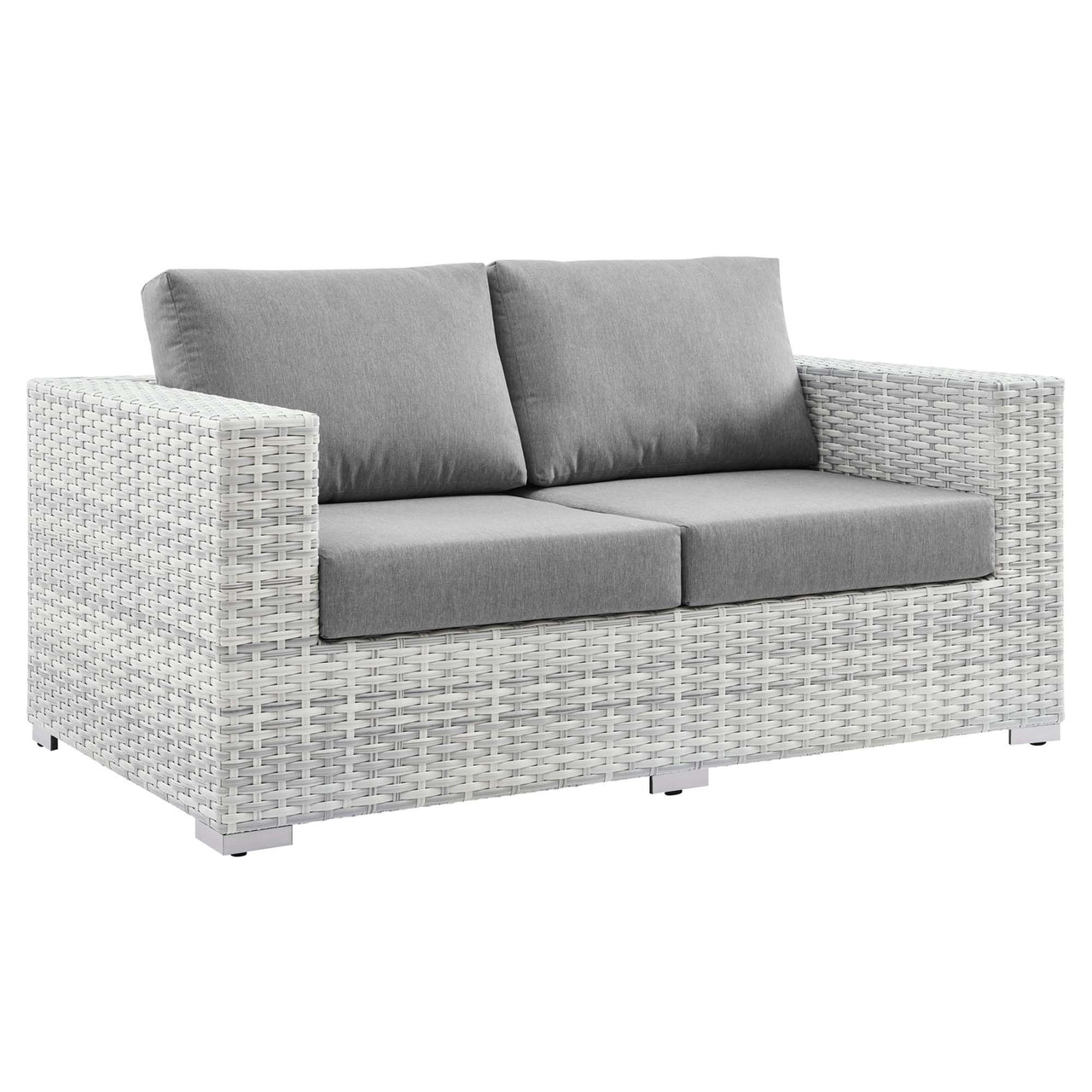 Conversation 4-Piece Alfresco Set, Light Gray & Gray