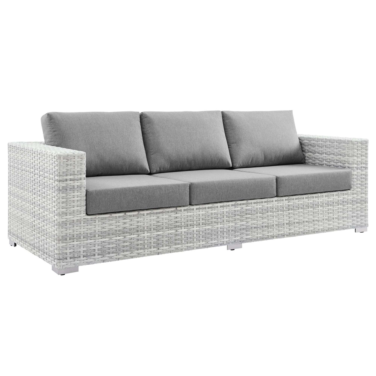 Conversation 4-Piece Alfresco Set, Light Gray & Gray
