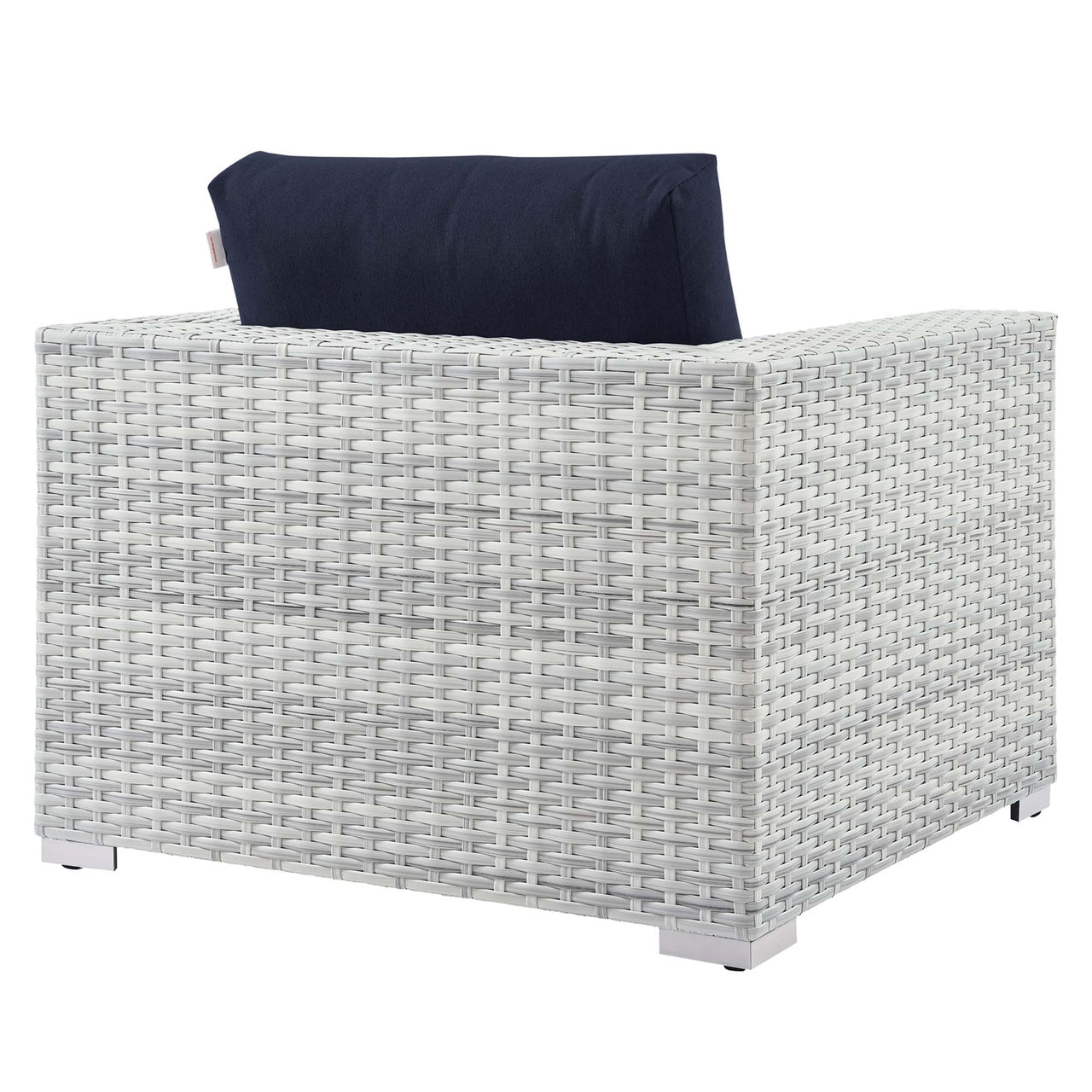 Conversation 4-Piece Alfresco Set, Light Gray & Navy