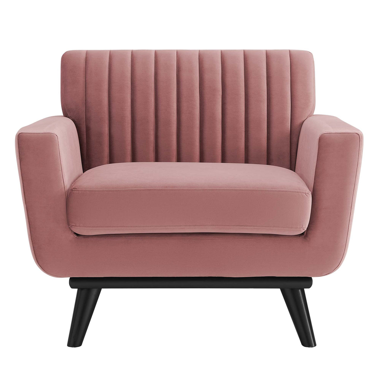 Rendezvous Velvet Armchair, Dusty Rose