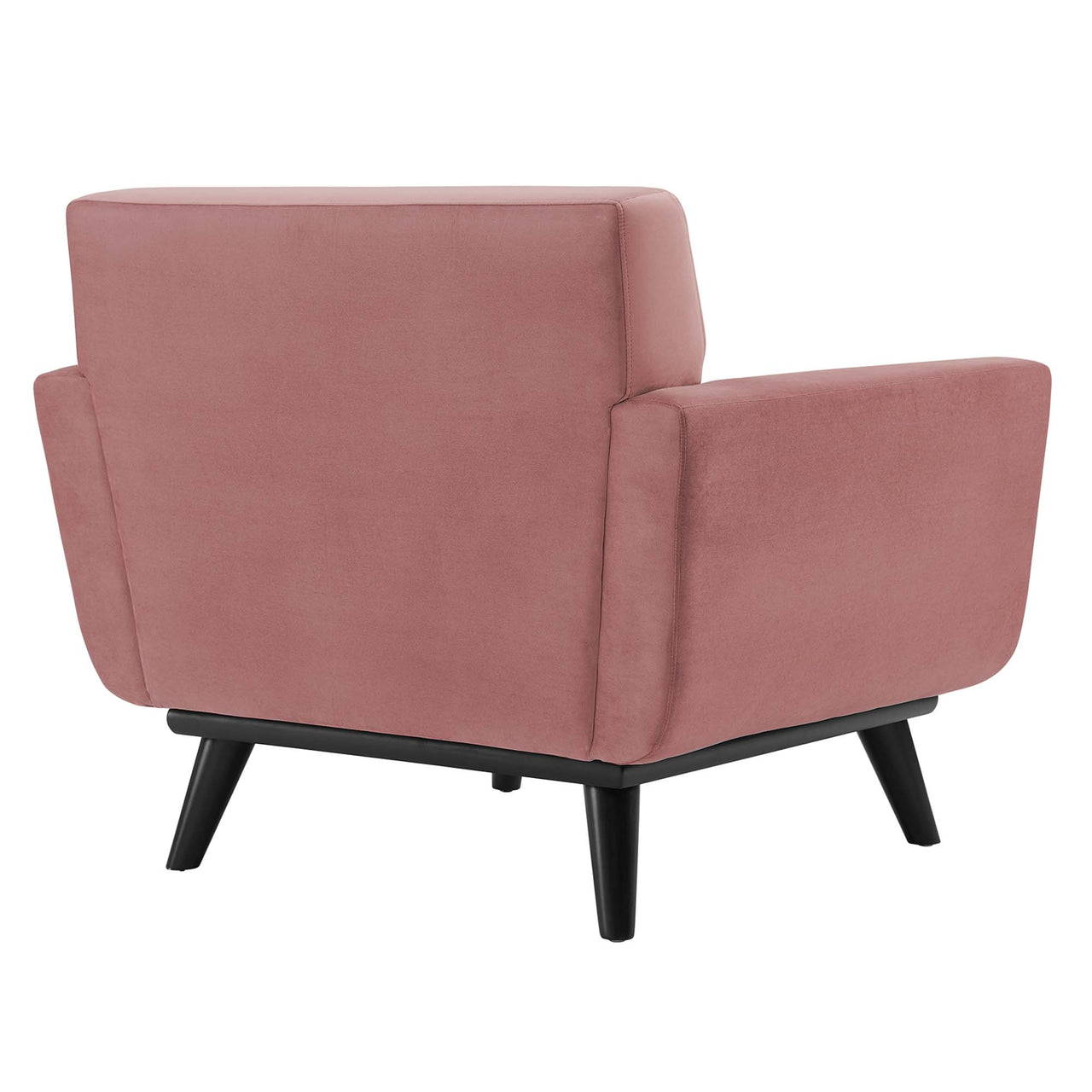 Rendezvous Velvet Armchair, Dusty Rose