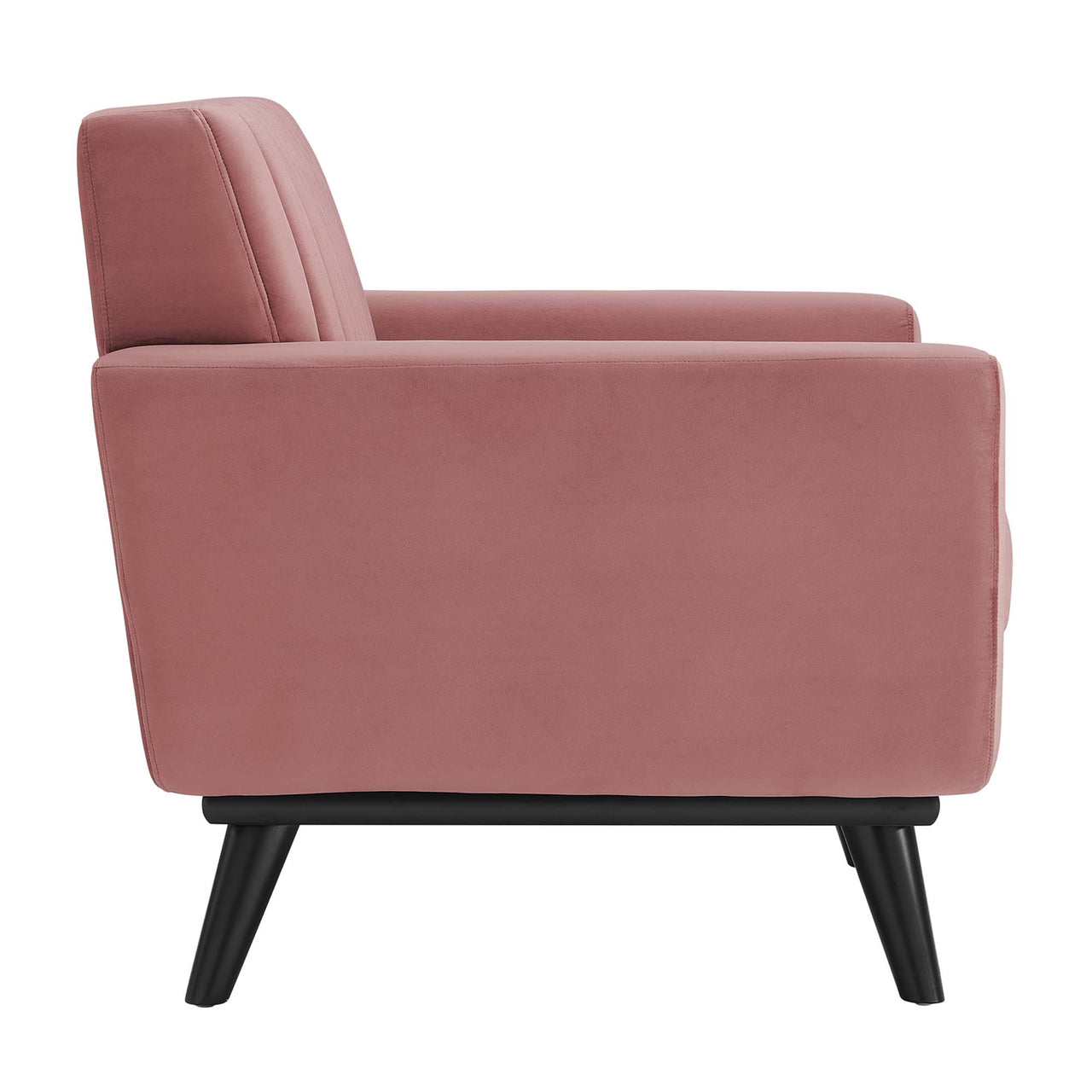 Rendezvous Velvet Armchair, Dusty Rose