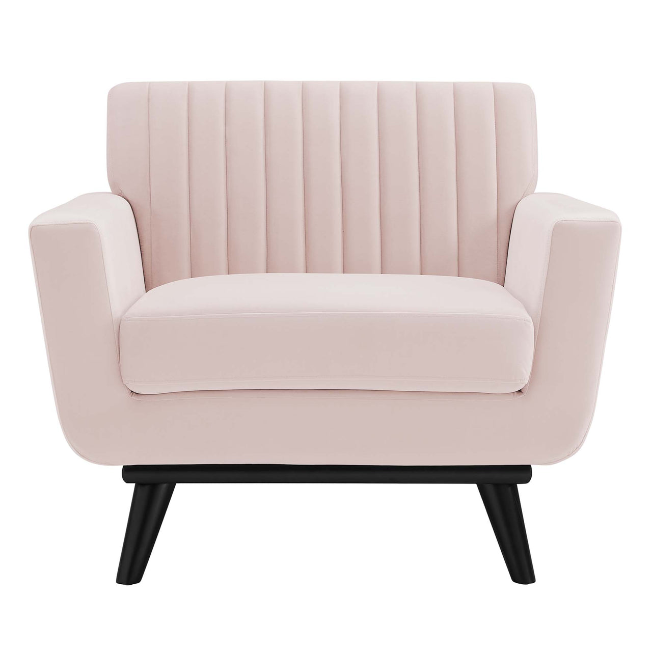 Rendezvous Velvet Armchair, Pink