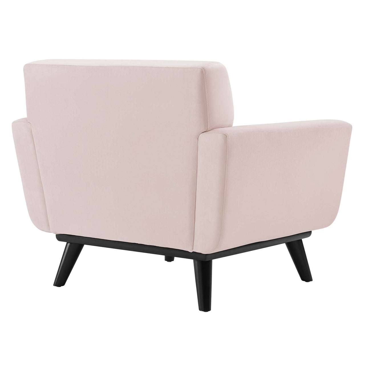 Rendezvous Velvet Armchair, Pink