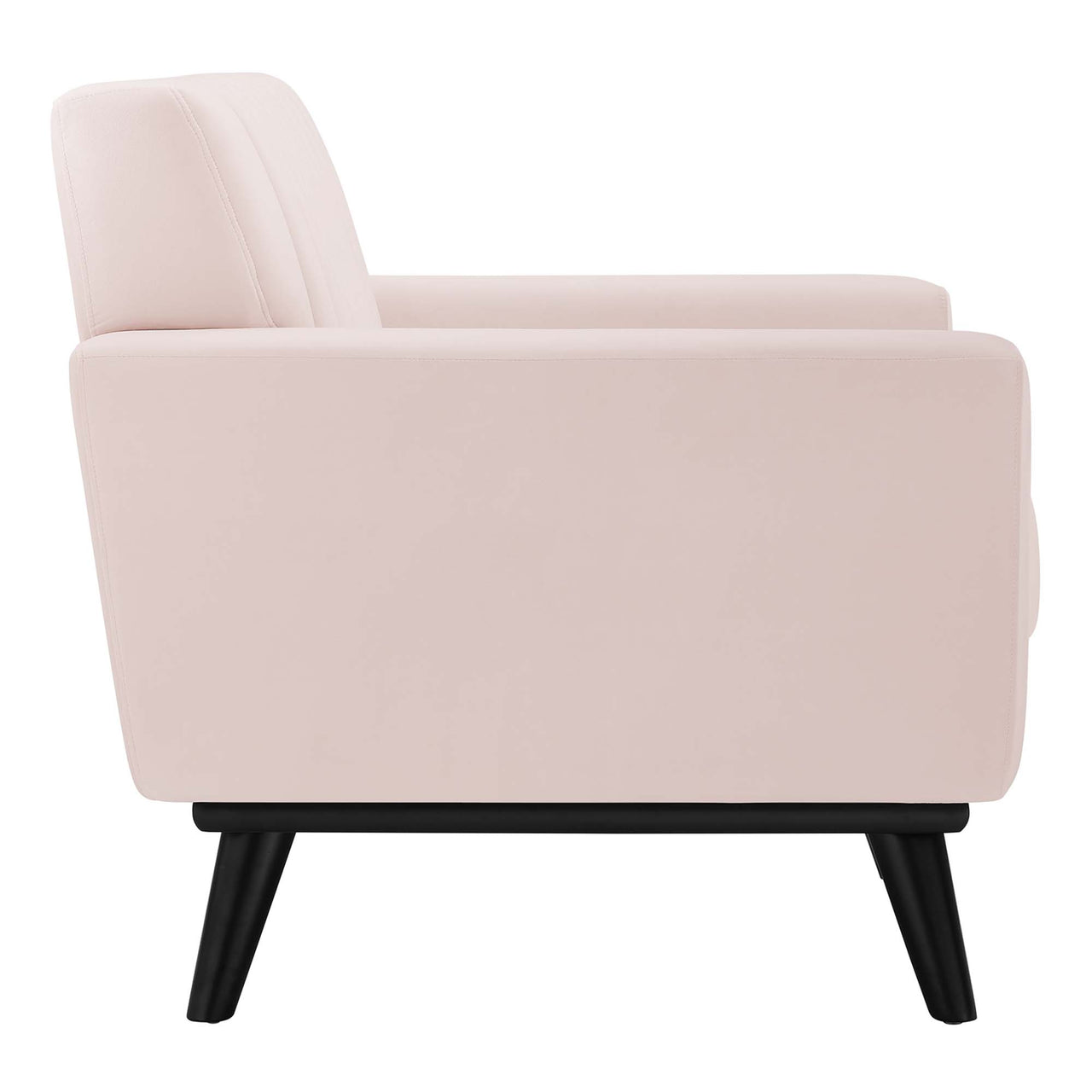 Rendezvous Velvet Armchair, Pink
