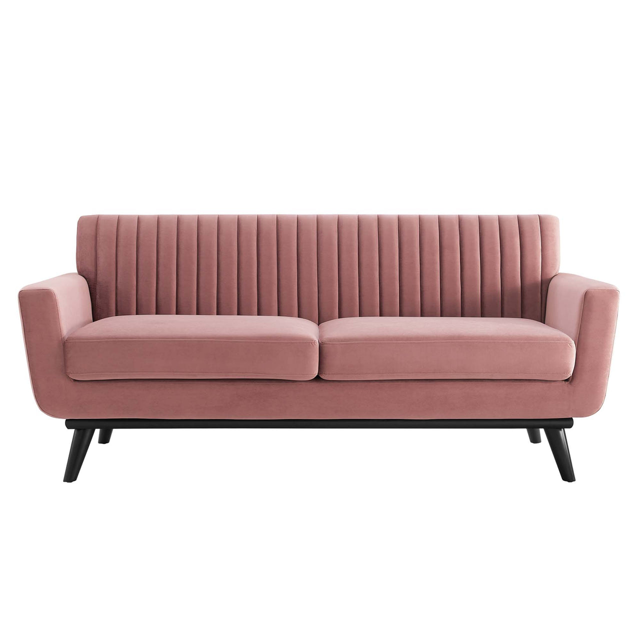 Rendezvous Velvet Loveseat, Dusty Rose