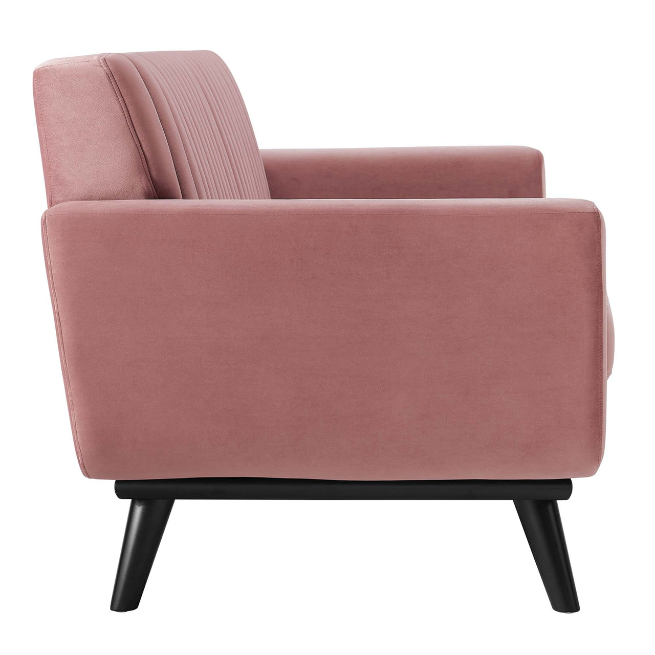 Rendezvous Velvet Loveseat, Dusty Rose