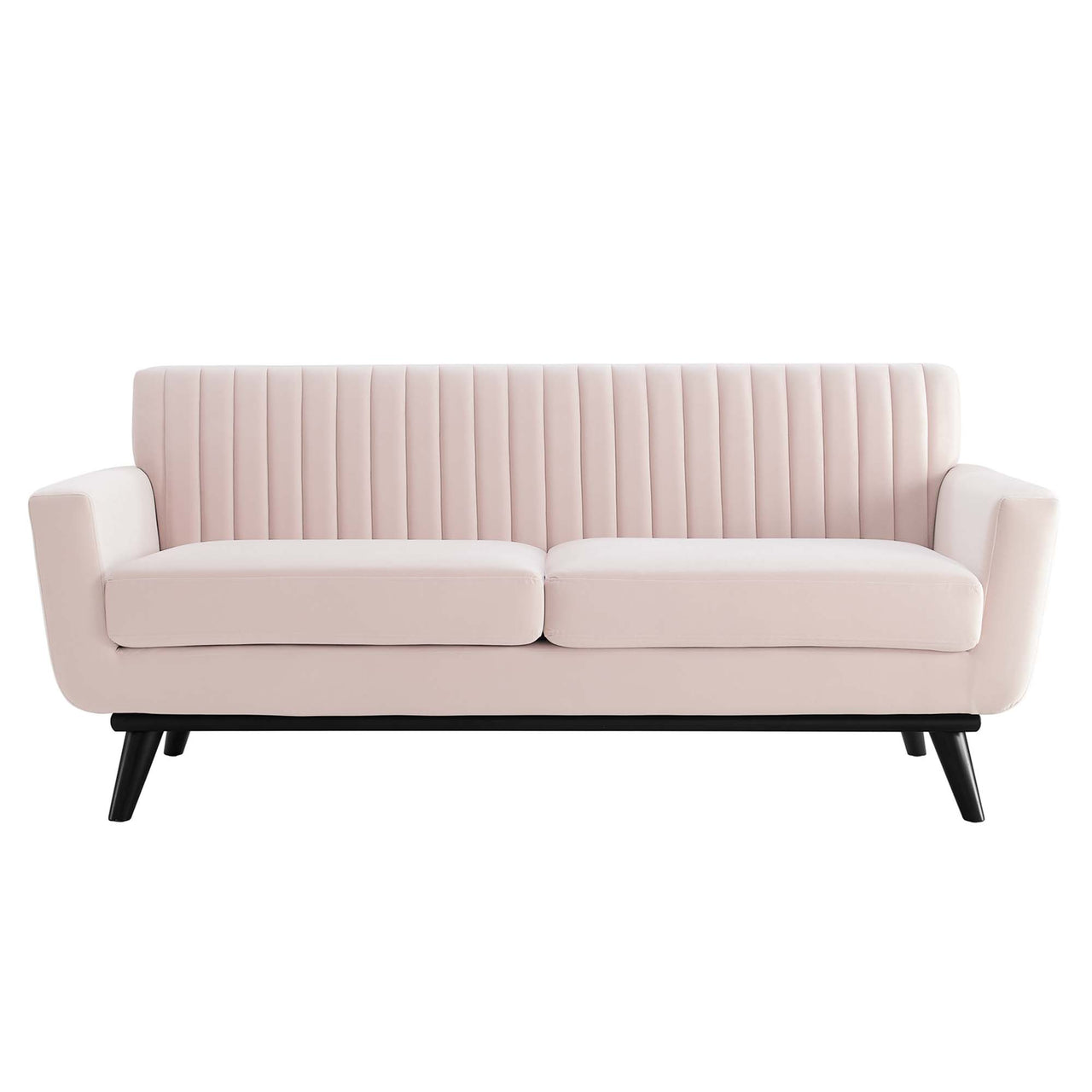 Rendezvous Velvet Loveseat, Pink