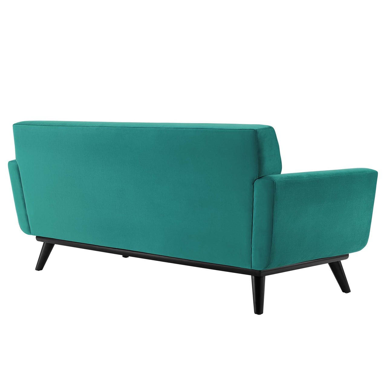 Rendezvous Velvet Loveseat, Teal