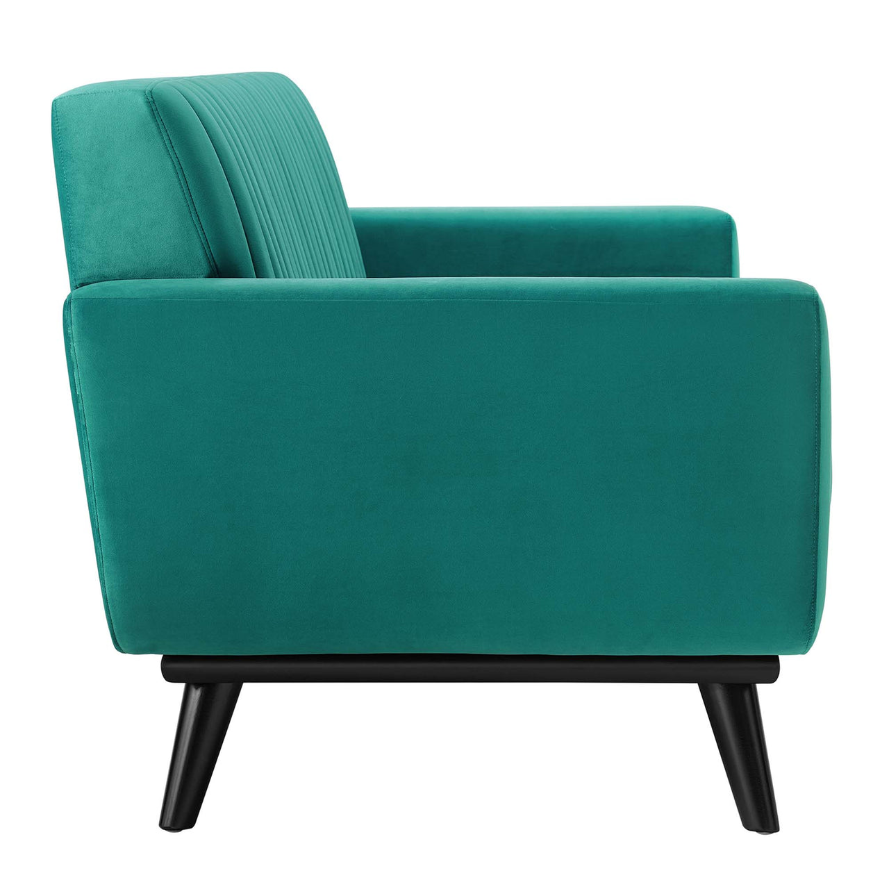 Rendezvous Velvet Loveseat, Teal