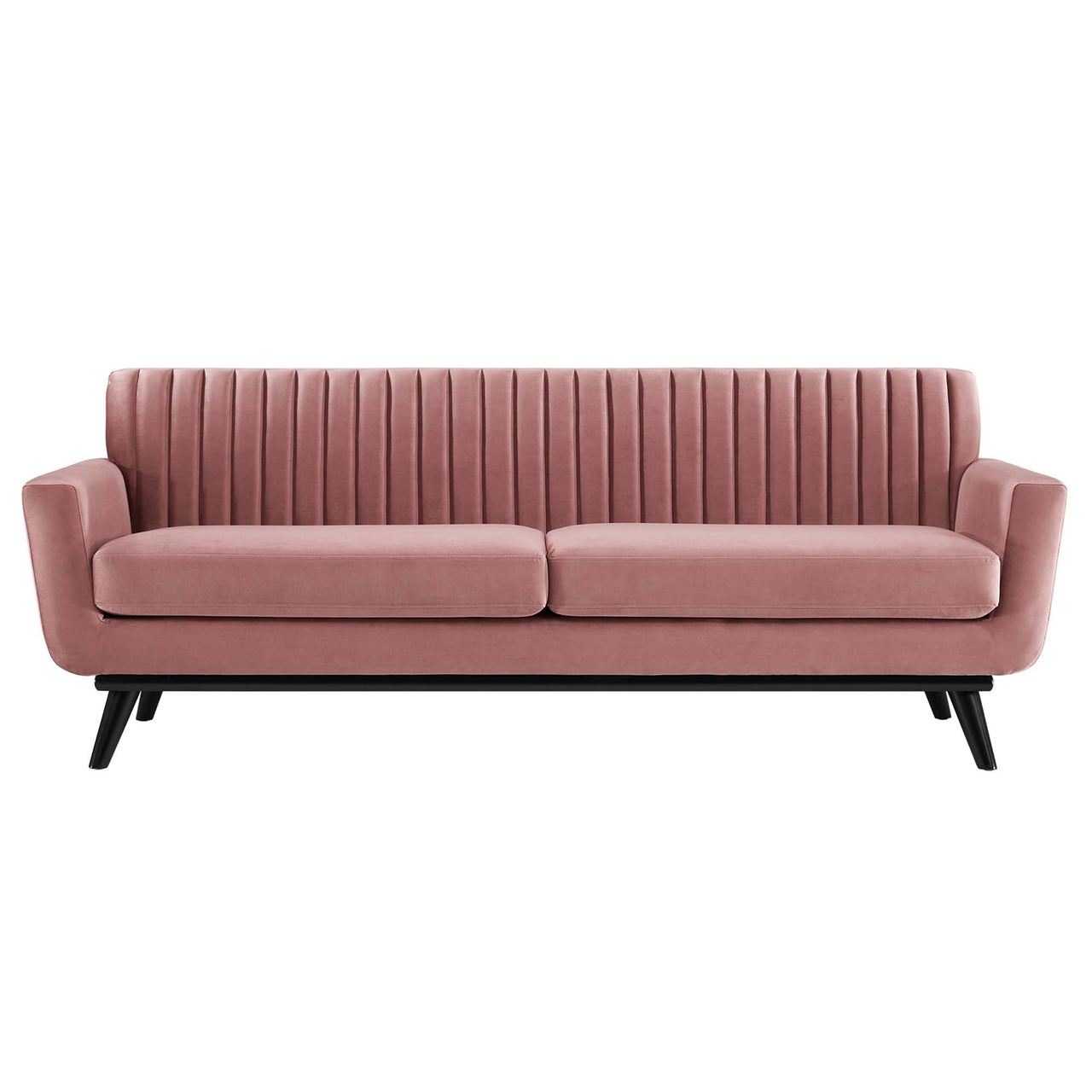 Rendezvous Velvet Sofa, Dusty Rose