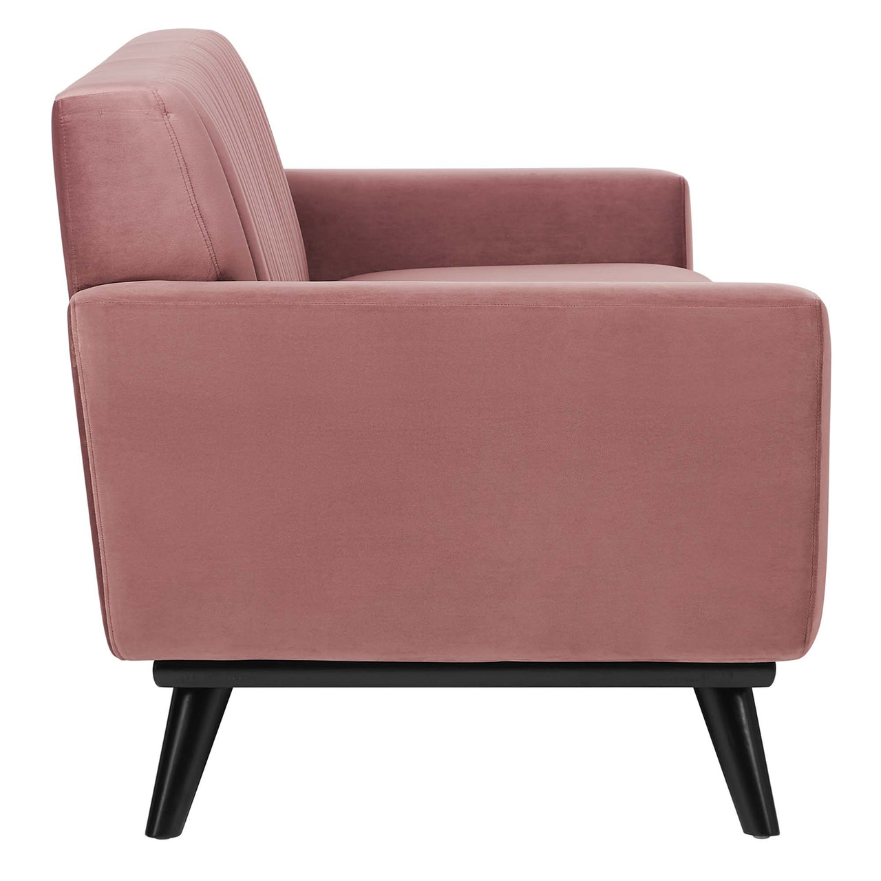 Rendezvous Velvet Sofa, Dusty Rose