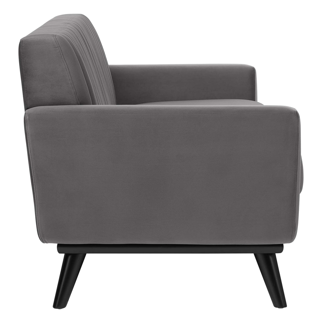Rendezvous Velvet Sofa, Gray